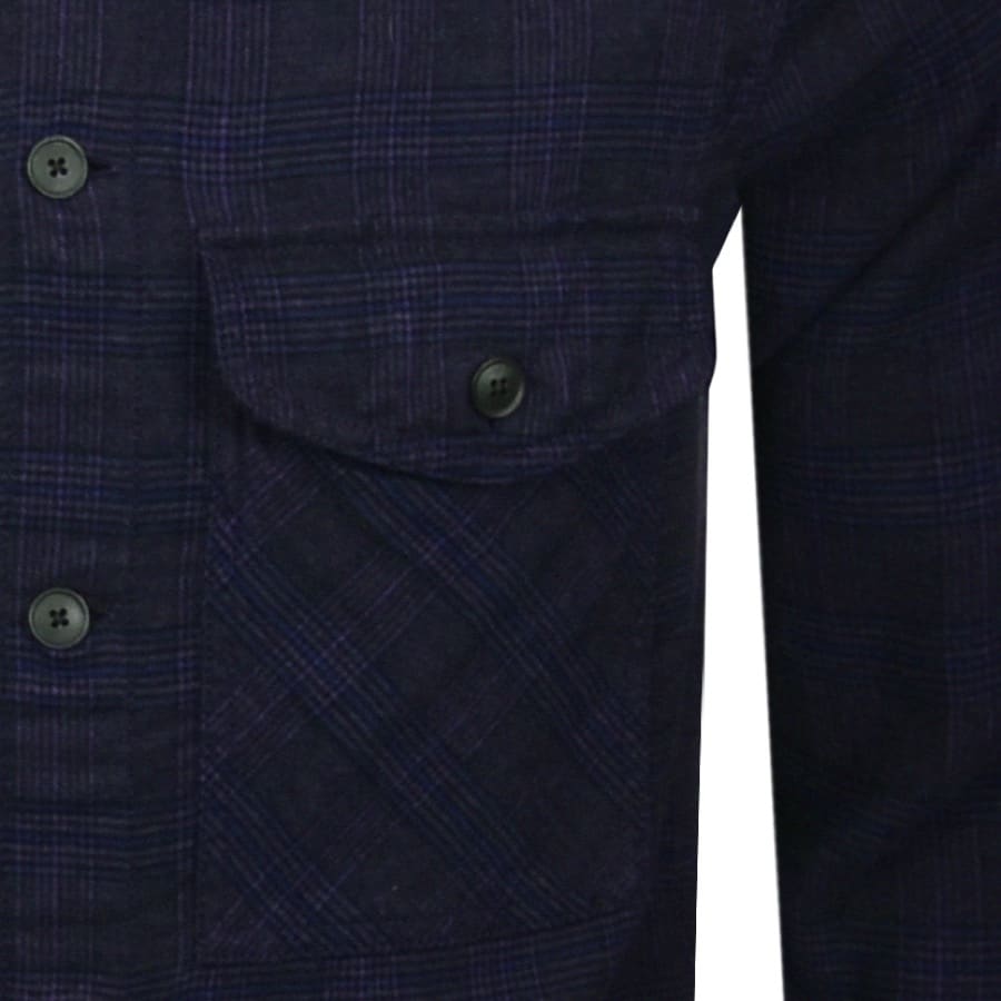 Alternative Image for ProductBOSS Loflash Long Sleeved Overshirt Navy3